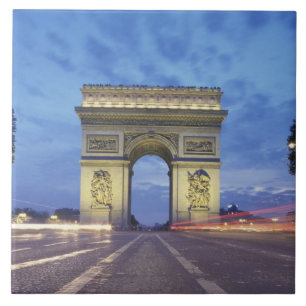 Europa, França, Paris. Arco do Triunfo visto