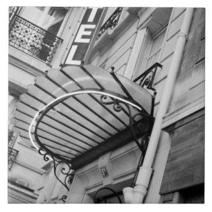 Europa, França, Paris. Detalhe do hotel Left Bank