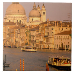 Europa, Itália, Vêneto, Veneza. Vista do pôr do so