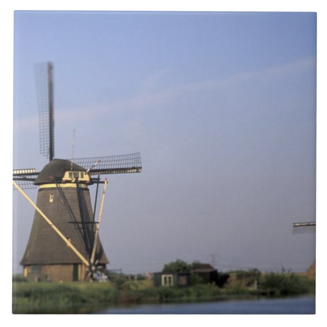 Europa, Países Baixos, Zuid Holland, Kinderdijk. (Frente)