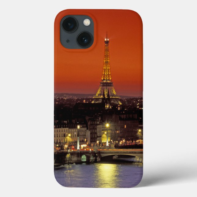 Europe, France, Paris. Sunset view of Eiffel (Verso)