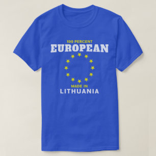 Europeu de 100 por cento feito na camisa de