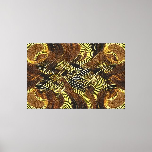 Eva 6 Abstract Design Canvas Print (Frente)