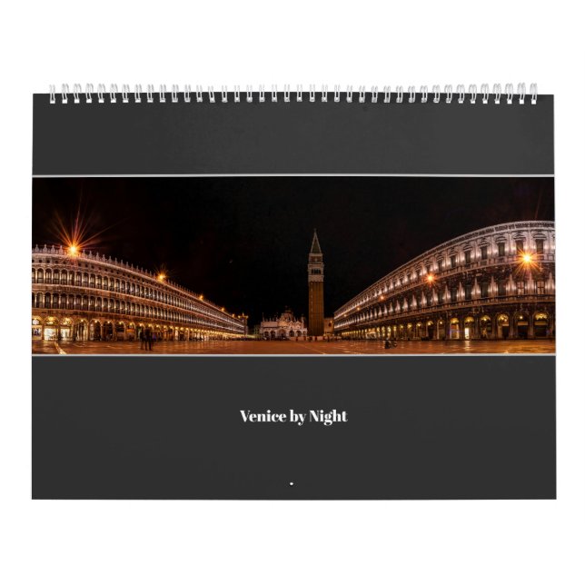 EVE Veniceat Night, Itália, Europa Calendário (Capa)