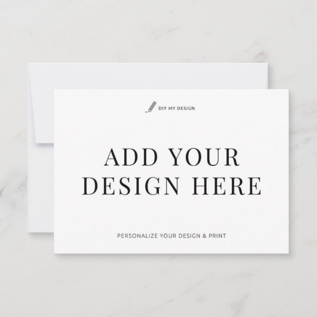 Event Response Card Printing 3.5x5" Custom RSVP (Frente)