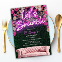 EVENTO - Convite Floral Neon Brunch