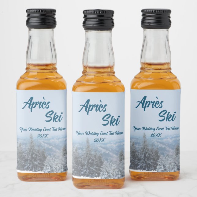 Evento de Casamento Snowy Mountain Forest Apres (Garrafas)