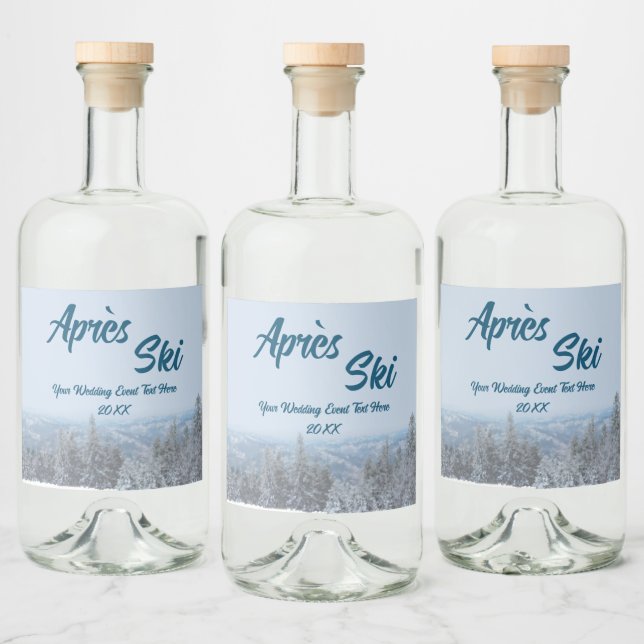 Evento de Casamento Snowy Mountain Forest Apres (Garrafas)