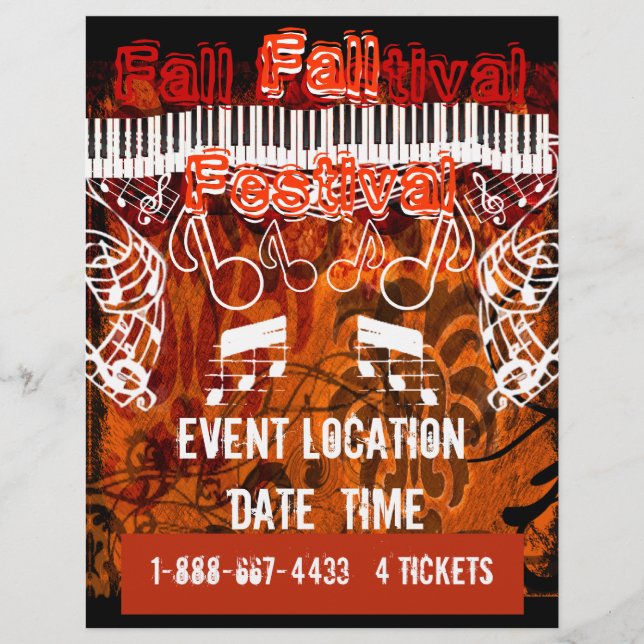 Evento de Dia das Bruxas ou Folheto de Eventos de  (Frente)