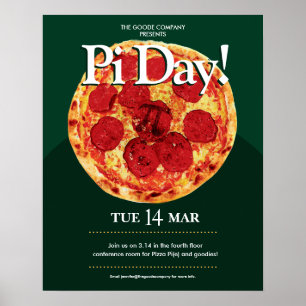 Evento De Empresa Do Dia Pi  Pizza Party Poster