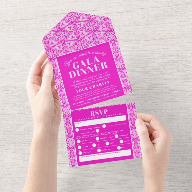 Evento de janto gala cor-de-rosa das estrelas da a (Tearaway)