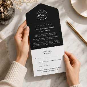 Evento de negócios RSVP Minimalista Moderno Pre