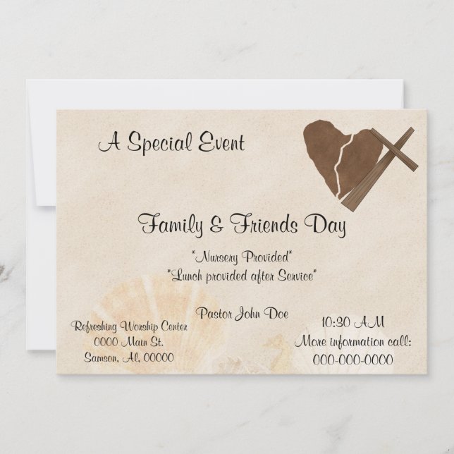 Evento Especial de Recolha de Convite à Igreja (Frente)