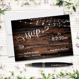 Evento RSVP de Evento de Cordas de Madeira e Luz R