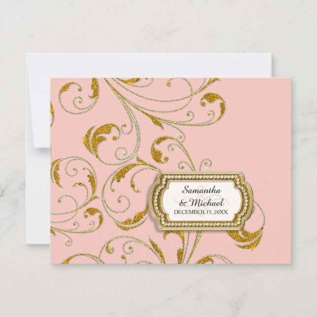 Evento RSVP Glam Old Hollywood Regence Black Tie (Frente)