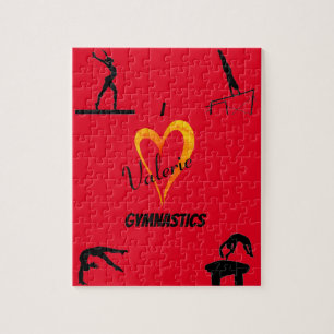 Eventos de ginástica Fogo Quebra-cabeça Vermelho c