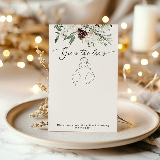 Evergreen adivinha o jogo do chá de panela vestido (Criador carregado)