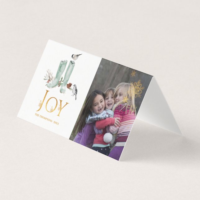 Evergreen - Foto de Natal da Floresta Wintertide (Frente)