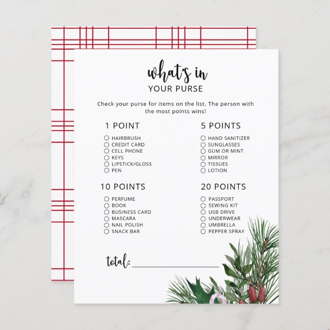 Evergreen O que há no seu jogo de bolsa (Frente/Verso)