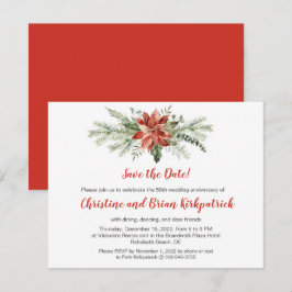 Evergreen Red Poinsettia Christmas - Patti K RSVP