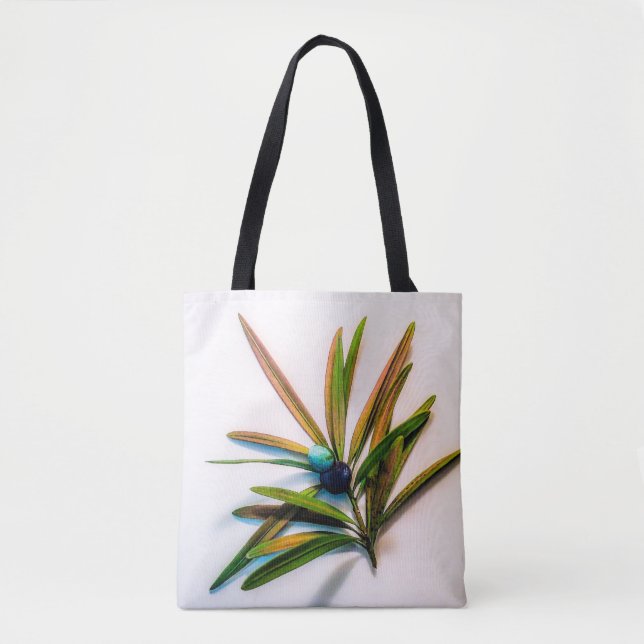 Evergreen Sprig com Berries Bolsa (Frente)