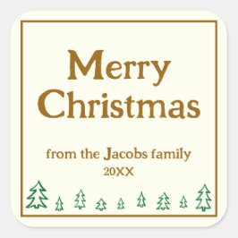 Evergreen Trees - Adesivos Personalizados de Féria