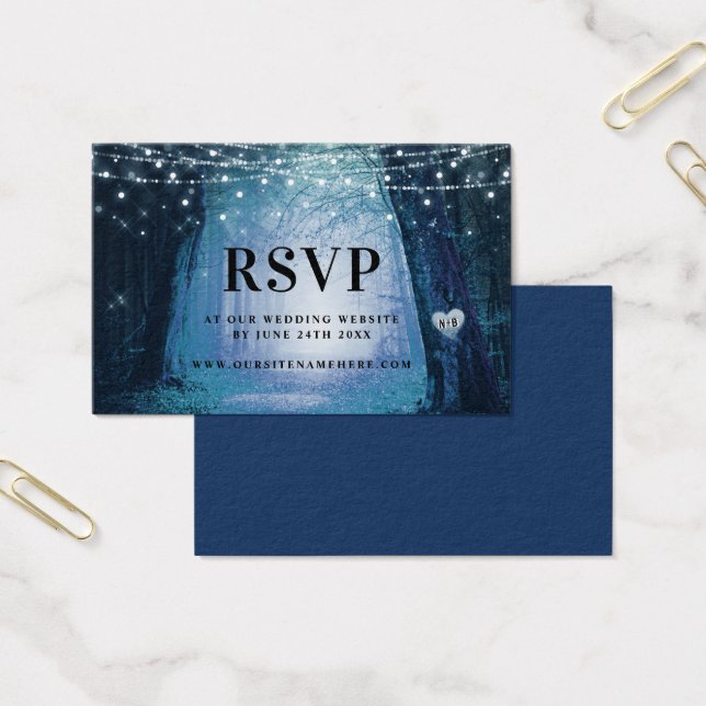 Evermore | Placas de inserção RSVP Azul Florestal  (Escritótio)
