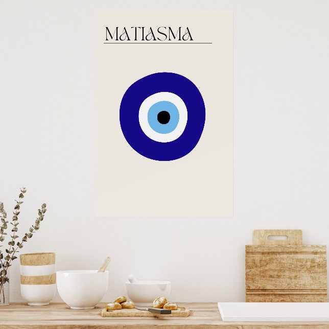 Evil Eye Poster Matiasma  (Cozinha)