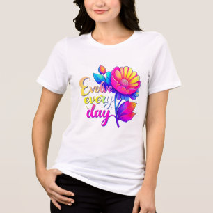 "Evolua Todos os Dias Bella+Canvas Women's Tri-Ble