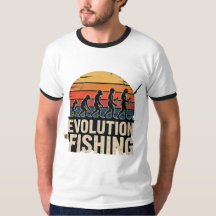 Evolução da Pesca - Camiseta Pôr do Sol Retro Pesc