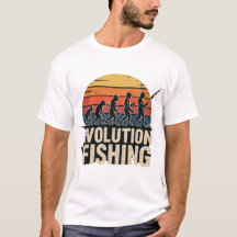 Evolução da Pesca - Camiseta Pôr do Sol Retro Pesc