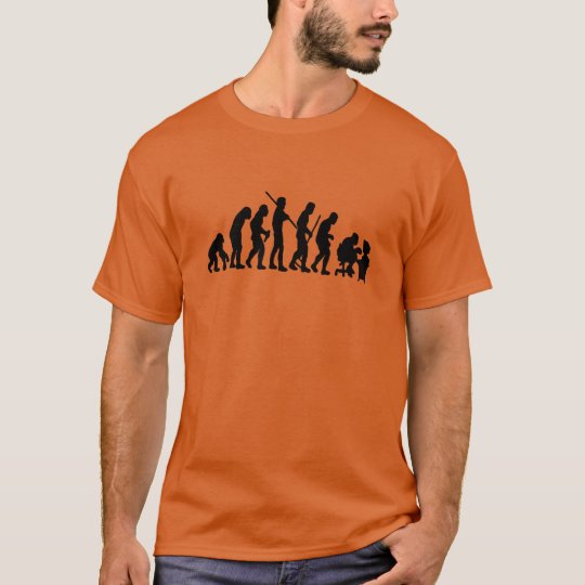 Evolução do homem camiseta