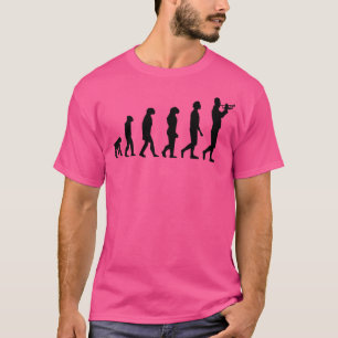 Evolução Marchando Banda Trumpete T Camisa Engraça