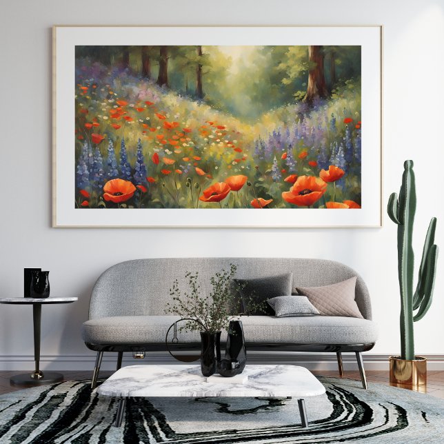 Evoque a Magia da Poster de Paisagem do Sonho Prim (Evoke the Magic of Spring Dreamy Landscape Poster)