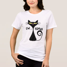 Ew Humano - Arte Minimalista De Gato Preto Esfomea