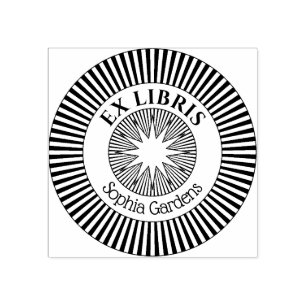 Ex Libris Mystical Star Burst v7 Carimbo de Borrac