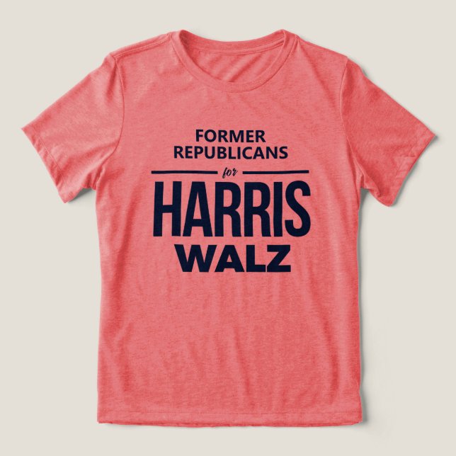 Ex-republicanos para Harris Walz (Design frontal)