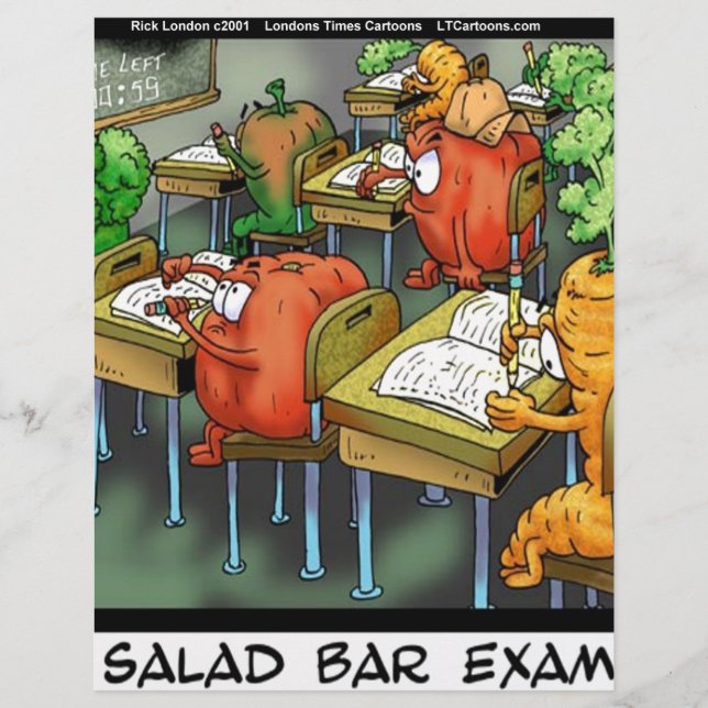 Exame da Barra de Salada Engraçado (Frente)