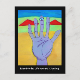 Examine seu cartão postal de vida