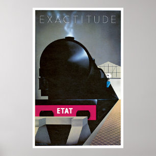 Exatidão do poster do anúncio do viagem do trem