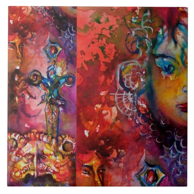 EXCALIBUR, RAINHA DA ESPADA MÁGICA Fantasy Red Yel (Frente)