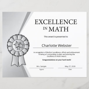 Excelência em prata no Prêmio de certificados mate