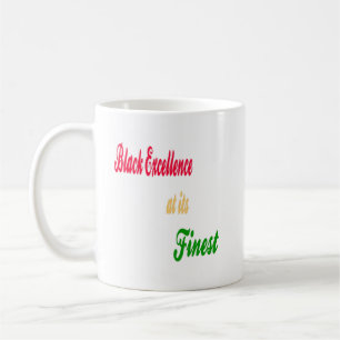 Excelência negra na sua melhor caneca de café