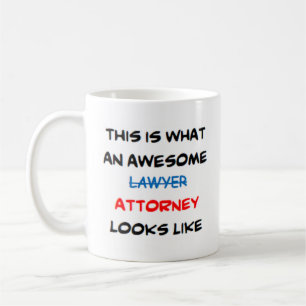 excelente advogado advogado, caneca de café