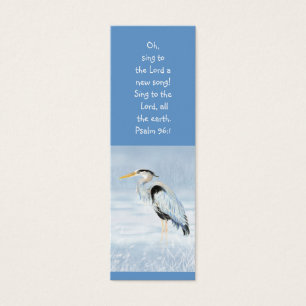 Excelente Azul Heron Bird - Escritura de Bíblia