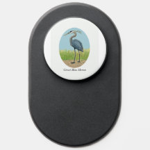 Excelente Azul Heron PopSocket