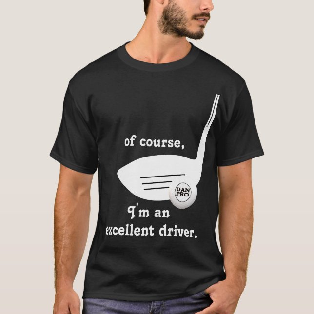 Excelente Camisa de Golfe de Motorista (Frente)
