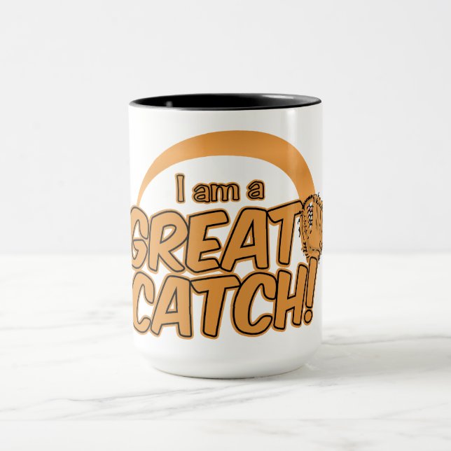 EXCELENTE CATCH! caneca personalizada - escolha es (Centro)