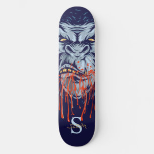 excelente de skate Monograma de Ape Skull