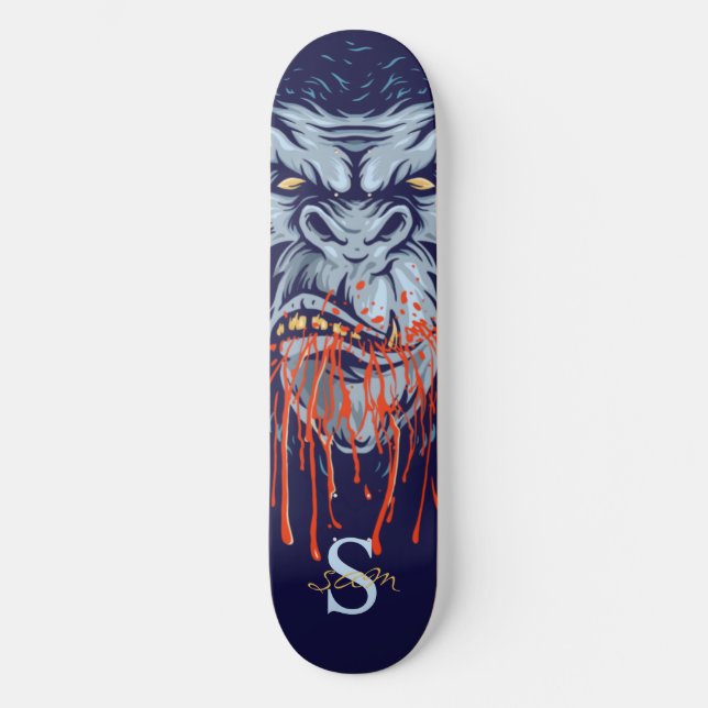 excelente de skate Monograma de Ape Skull (Frente)